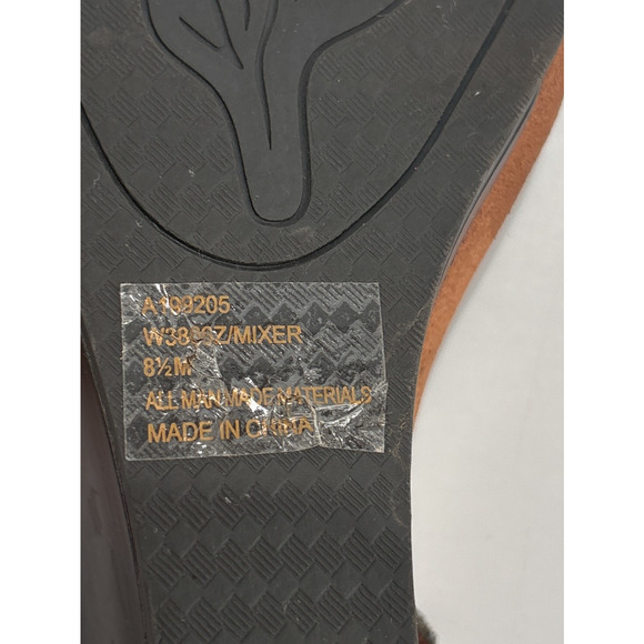 White Mountain Beaded Wedge Thong Sandals Women's 8.5 M Boho Flip Flops Festival - Picture 12 of 14